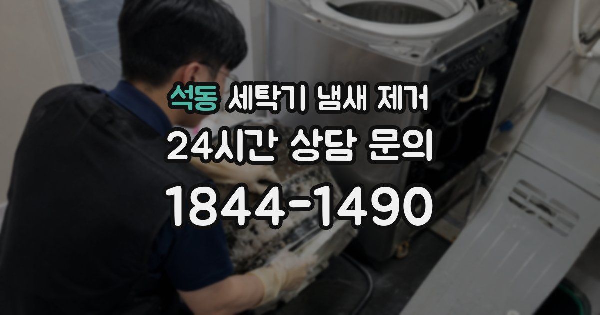 석동 세탁기 냄새 제거