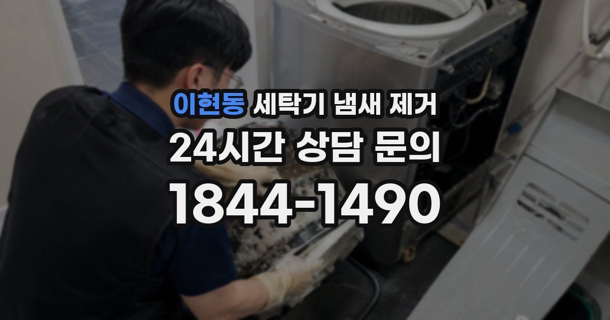 이현동 세탁기 냄새 제거