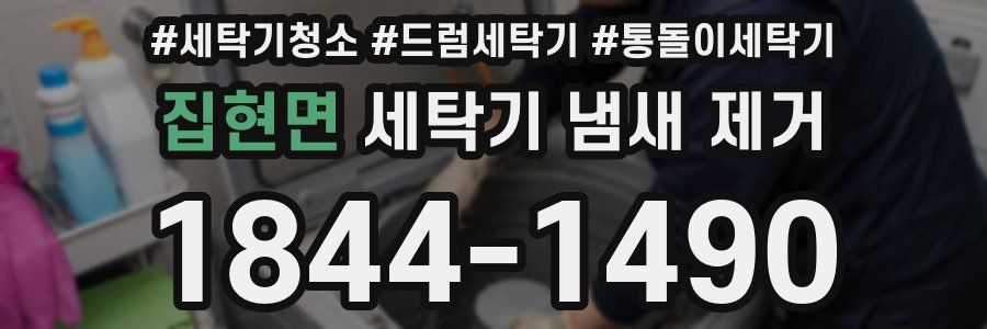 집현면 세탁기 냄새 제거