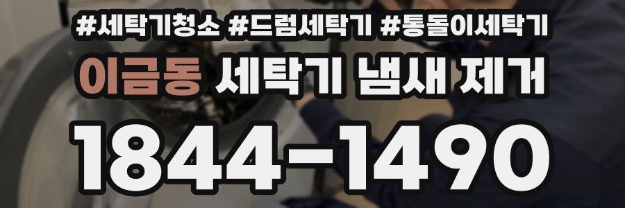 이금동 세탁기 냄새 제거