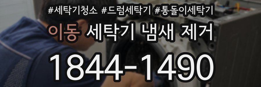 이동 세탁기 냄새 제거