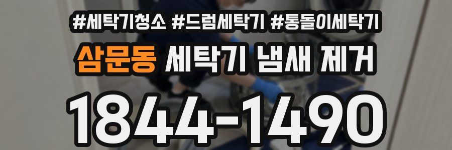 삼문동 세탁기 냄새 제거