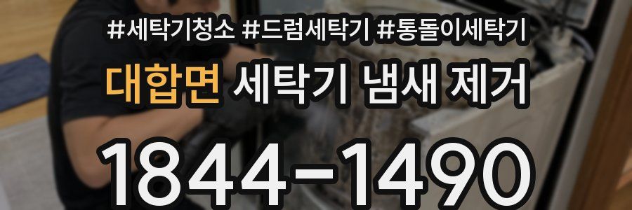 대합면 세탁기 냄새 제거
