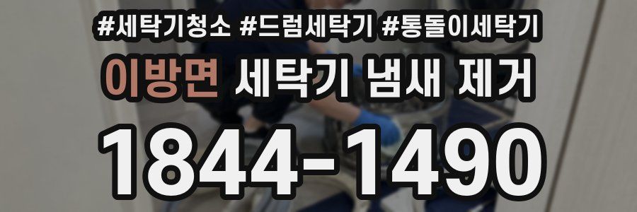 이방면 세탁기 냄새 제거