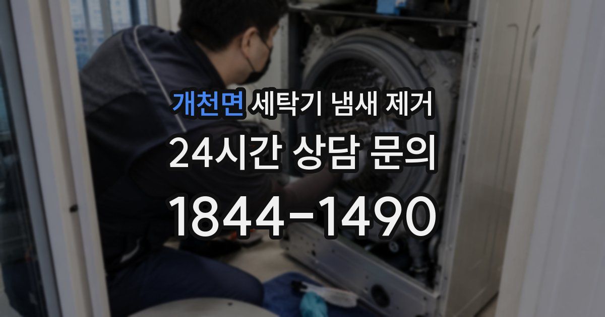 개천면 세탁기 냄새 제거