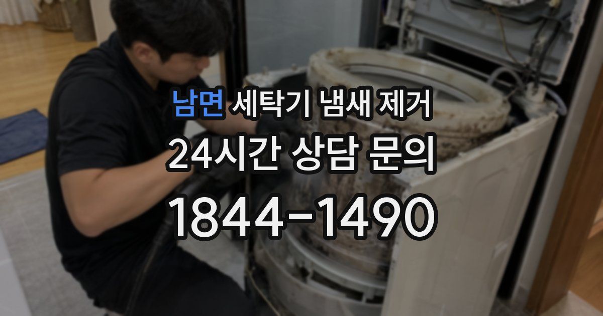 남면 세탁기 냄새 제거