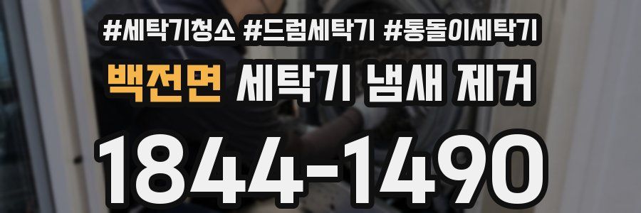 백전면 세탁기 냄새 제거