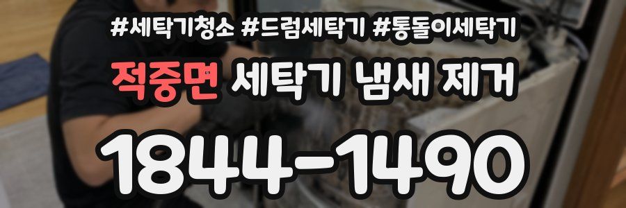 적중면 세탁기 냄새 제거