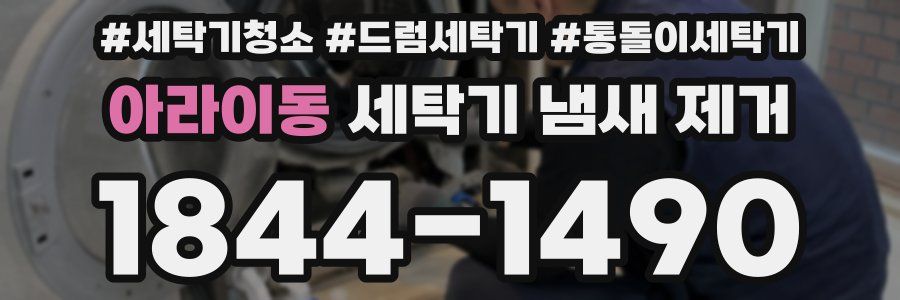 아라이동 세탁기 냄새 제거