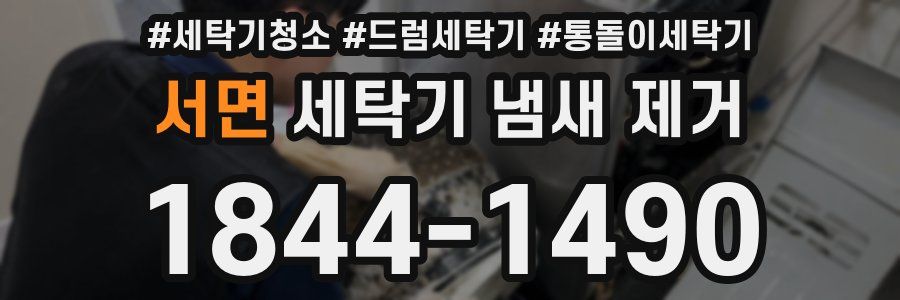 서면 세탁기 냄새 제거