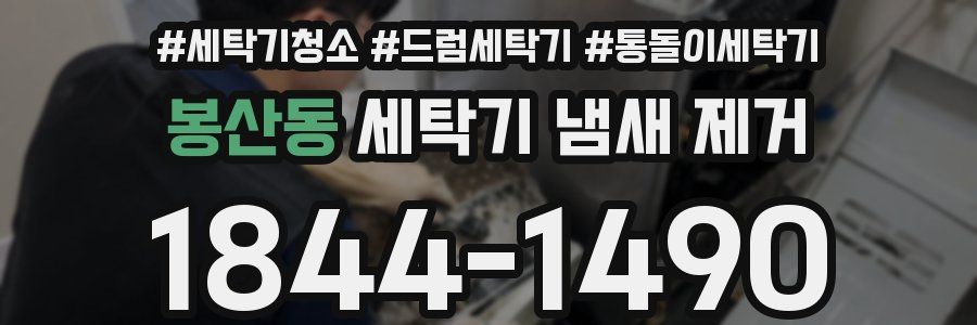 봉산동 세탁기 냄새 제거