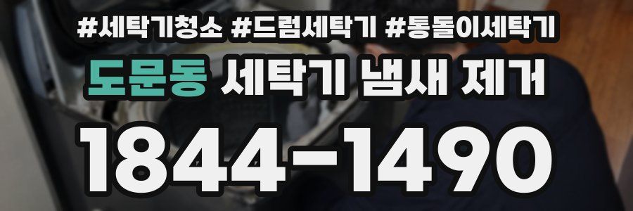 도문동 세탁기 냄새 제거