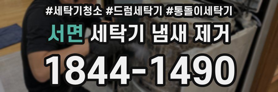 서면 세탁기 냄새 제거