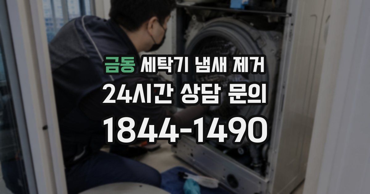 금동 세탁기 냄새 제거