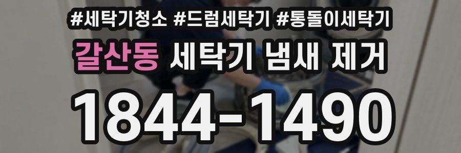 갈산동 세탁기 냄새 제거