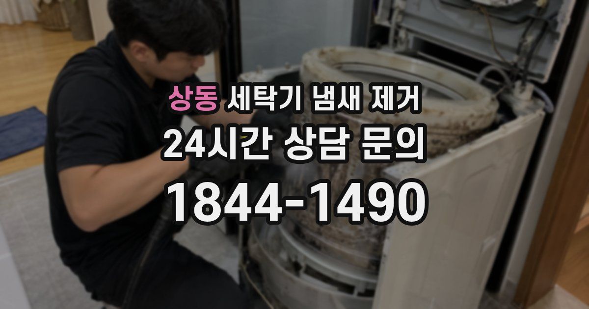 상동 세탁기 냄새 제거