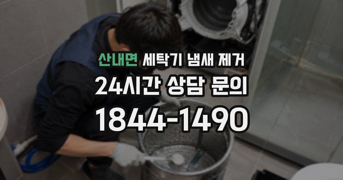 산내면 세탁기 냄새 제거