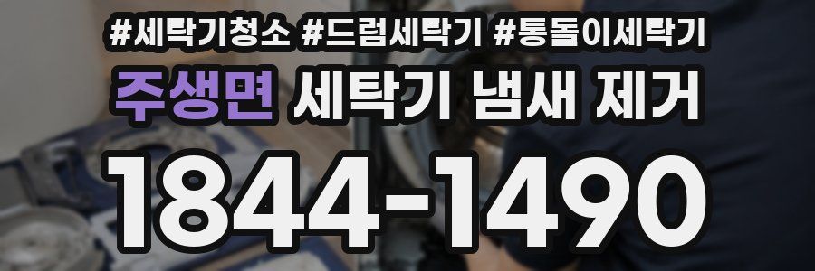 주생면 세탁기 냄새 제거