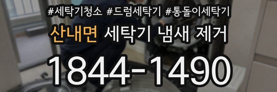 산내면 세탁기 냄새 제거