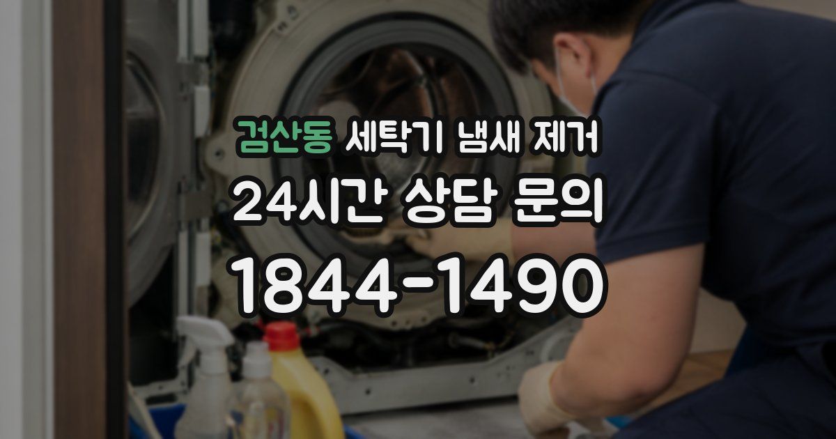 검산동 세탁기 냄새 제거