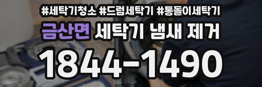 금산면 세탁기 냄새 제거