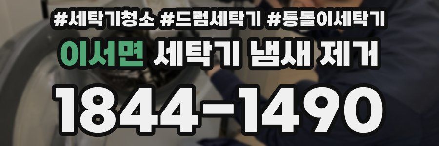 이서면 세탁기 냄새 제거