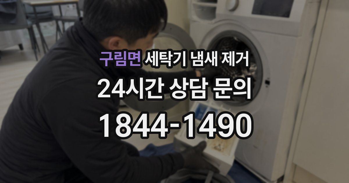 구림면 세탁기 냄새 제거