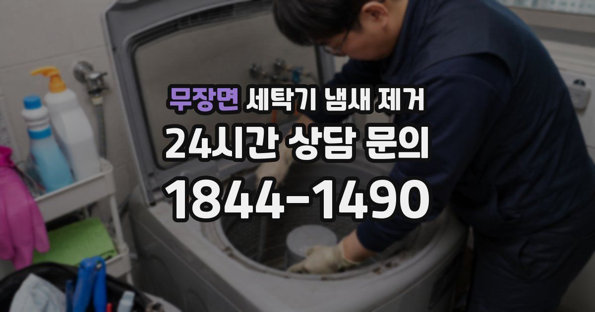무장면 세탁기 냄새 제거