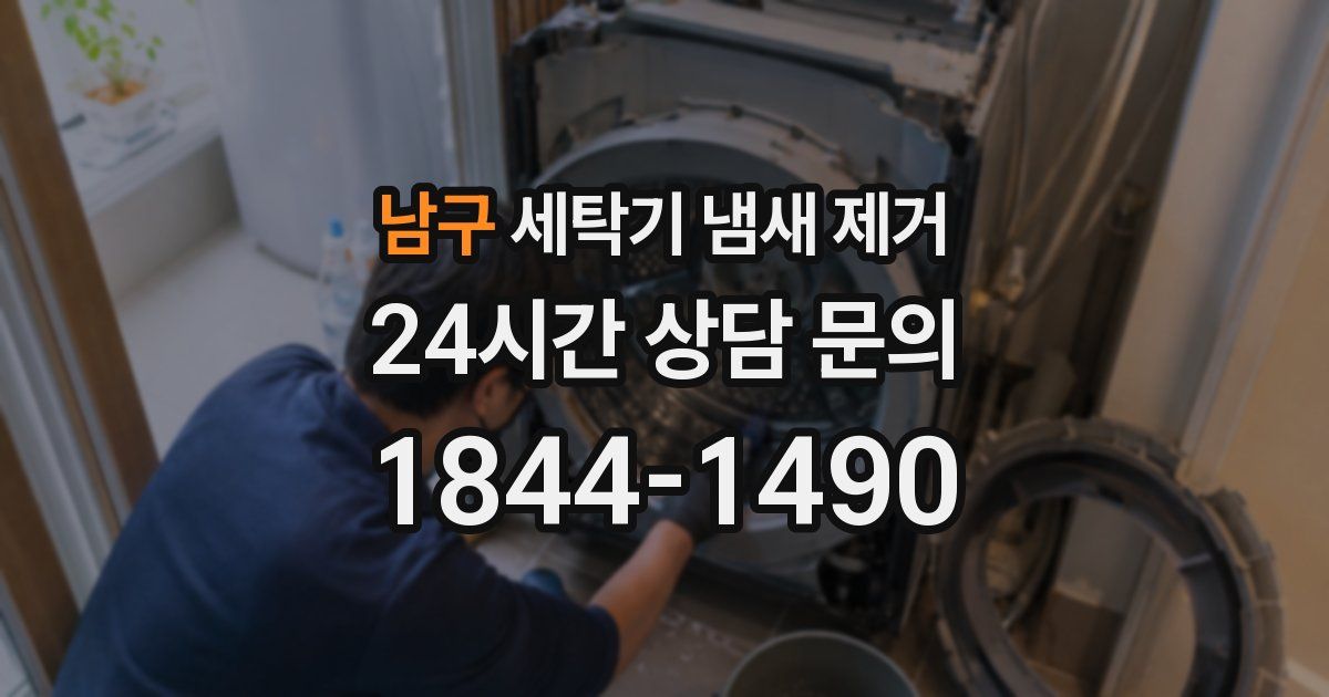 남구 세탁기 냄새 제거