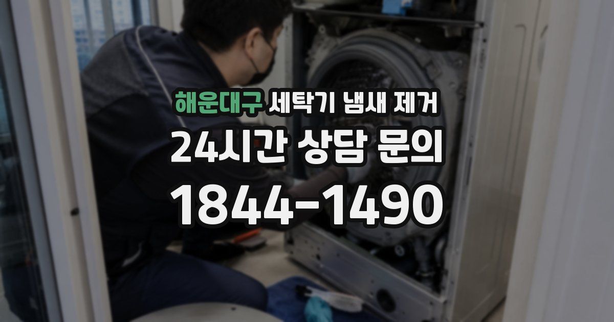 해운대구 세탁기 냄새 제거