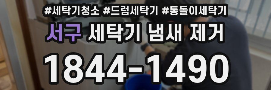 서구 세탁기 냄새 제거