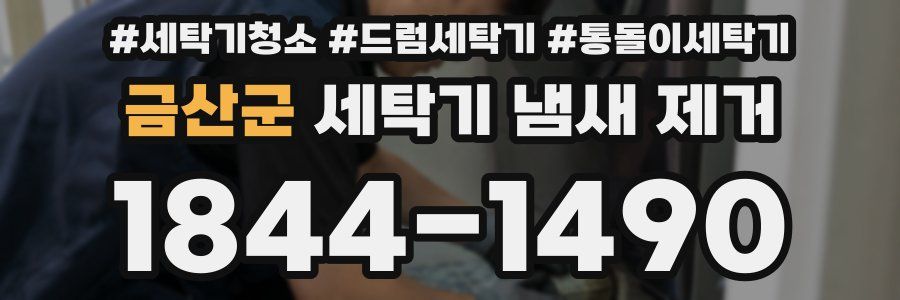 금산군 세탁기 냄새 제거