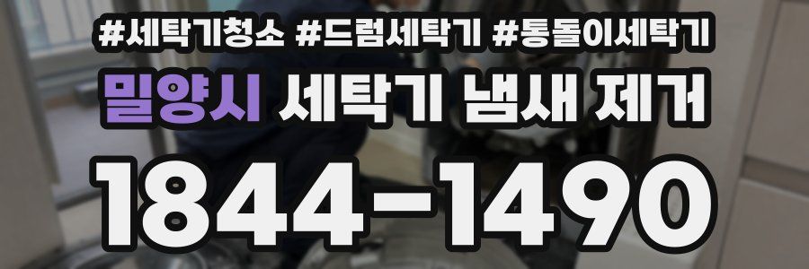 밀양시 세탁기 냄새 제거
