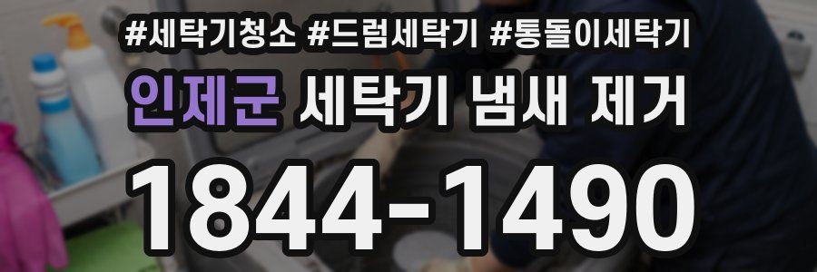 인제군 세탁기 냄새 제거