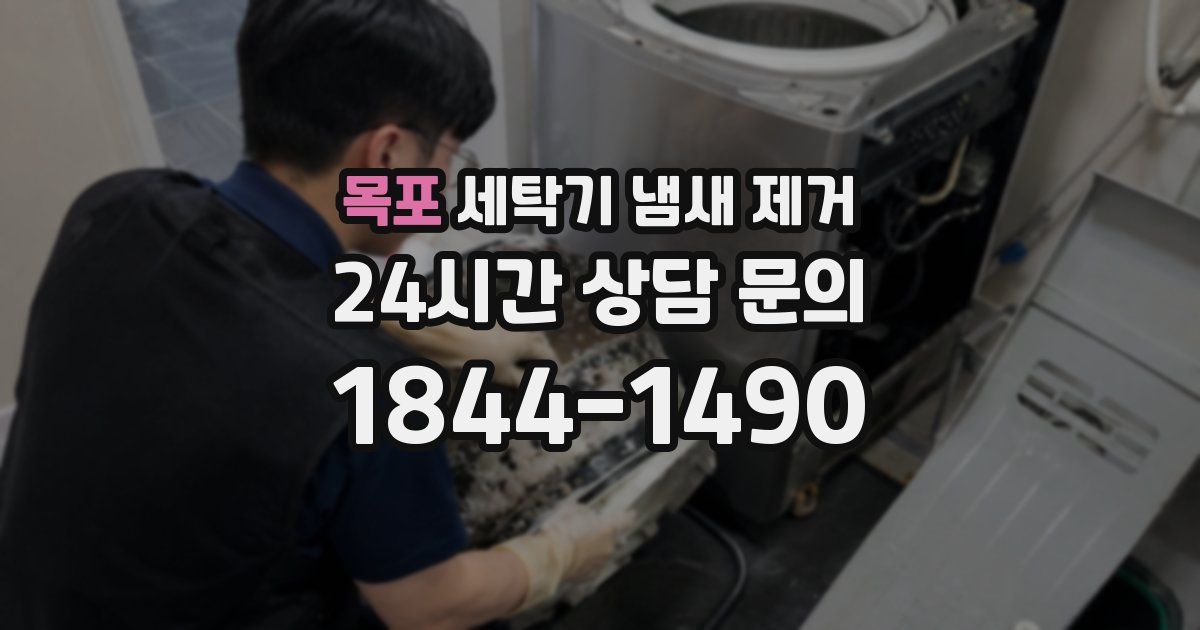 목포 세탁기 냄새 제거