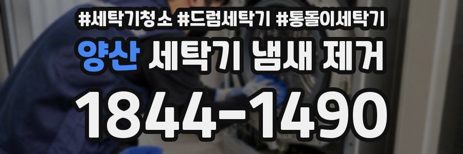 양산 세탁기 냄새 제거