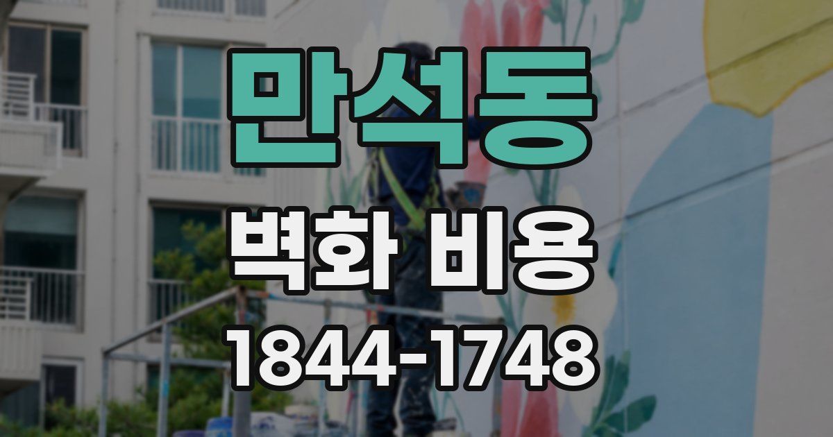 만석동 벽화 비용