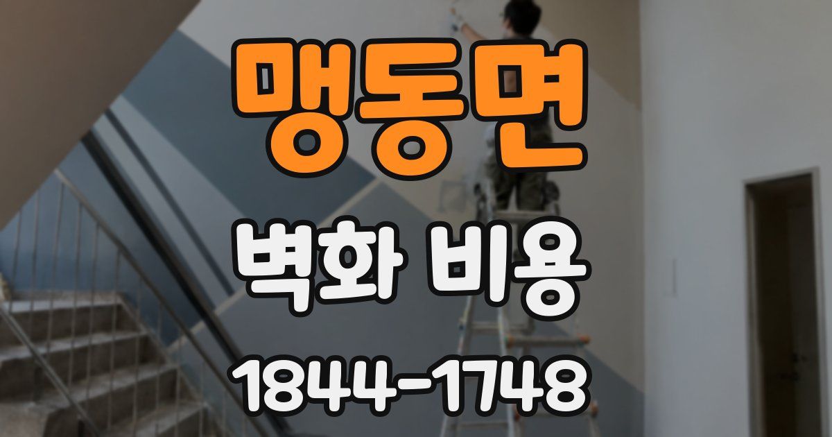 맹동면 벽화 비용