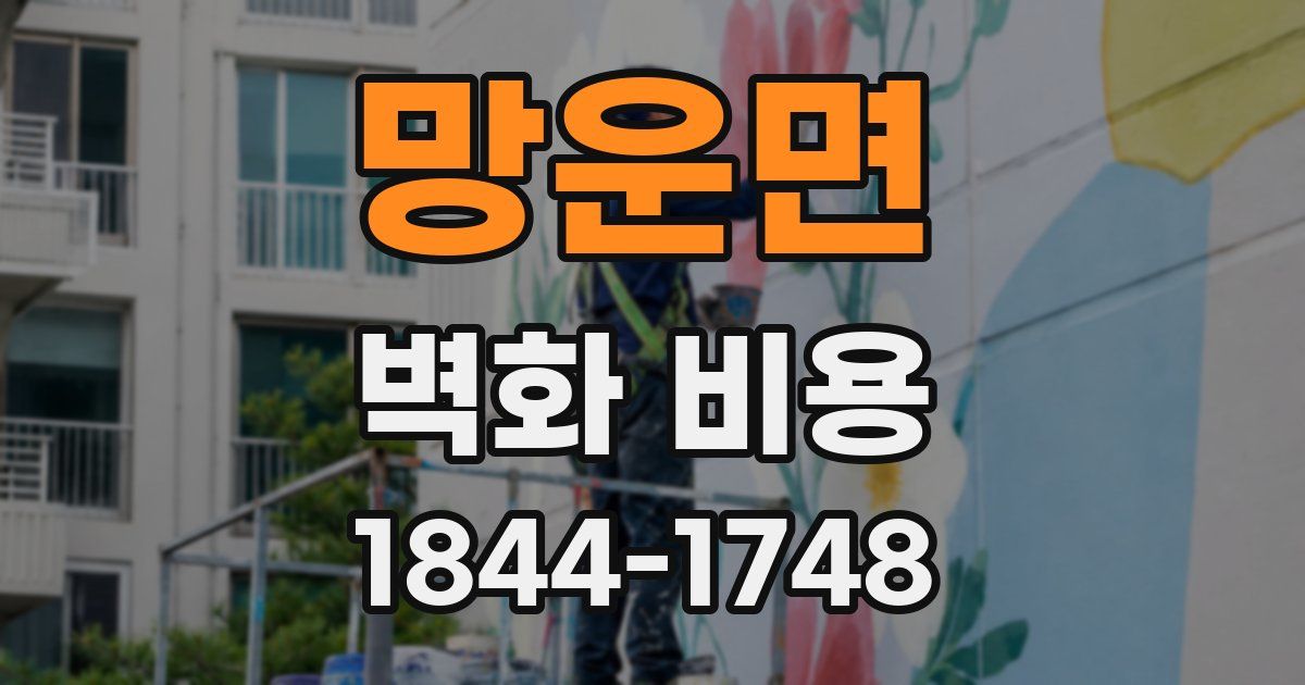 망운면 벽화 비용