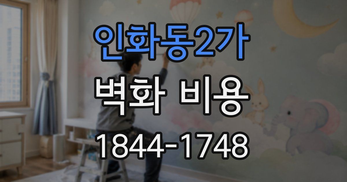 인화동2가 벽화 비용