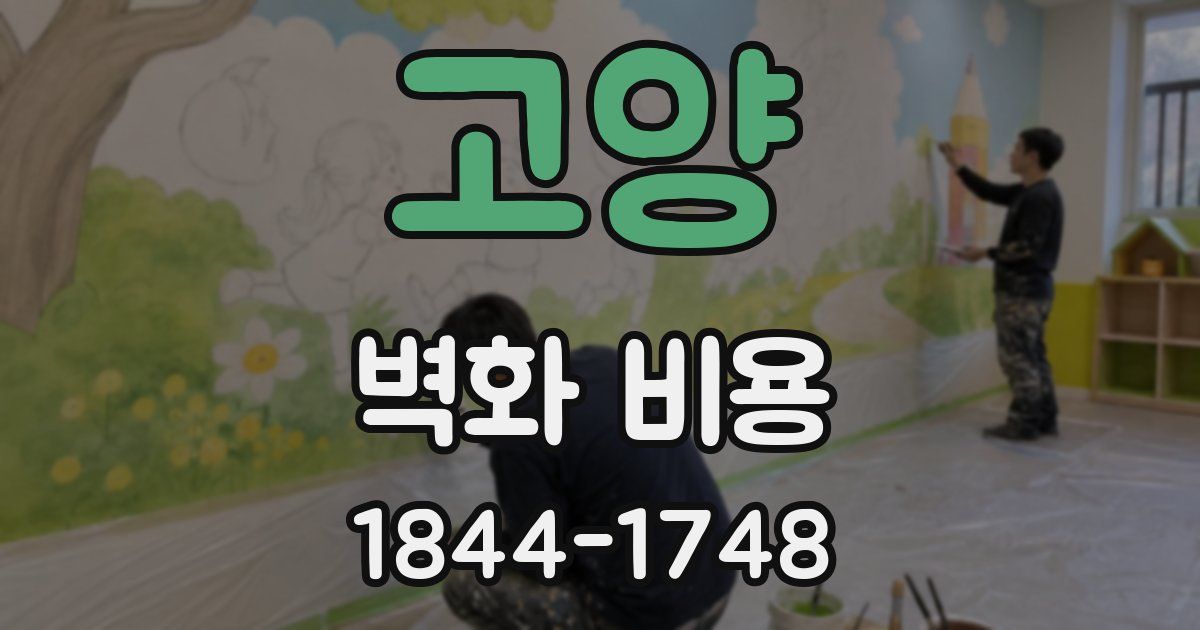 고양 벽화 비용