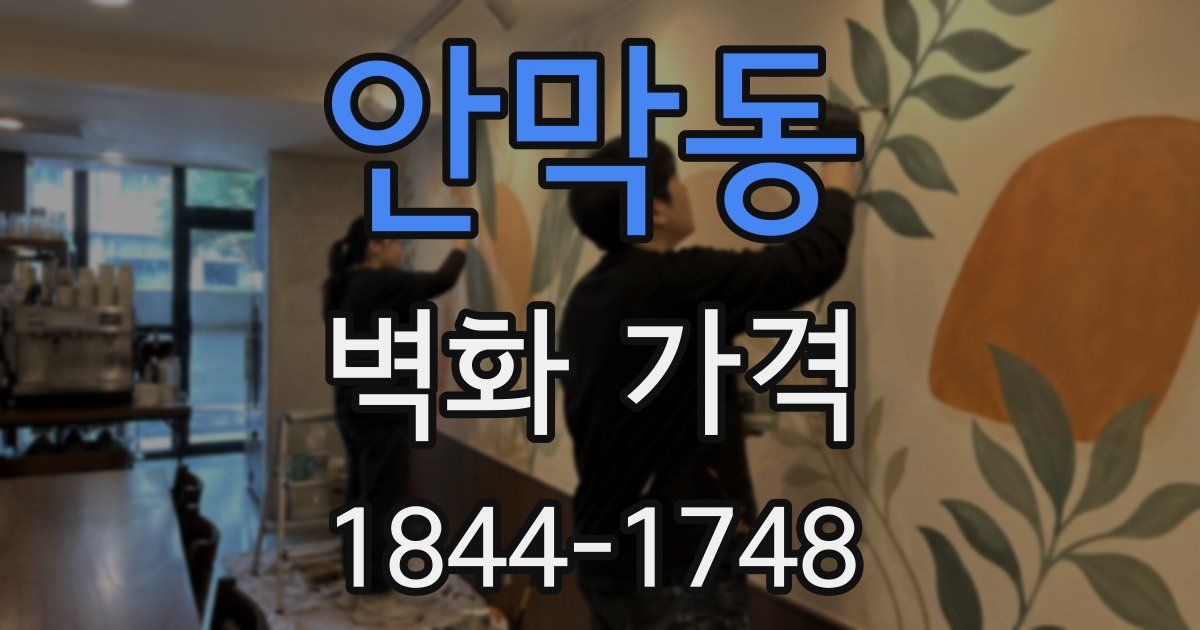 안막동 벽화 가격