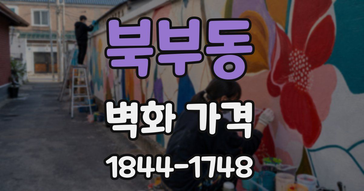 북부동 벽화 가격