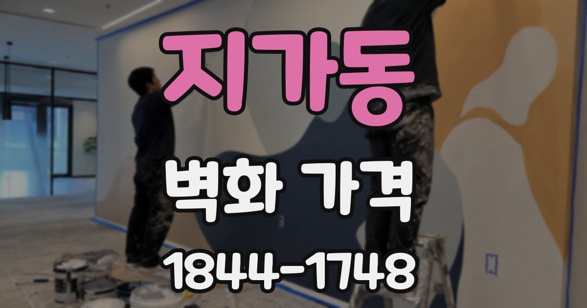 지가동 벽화 가격