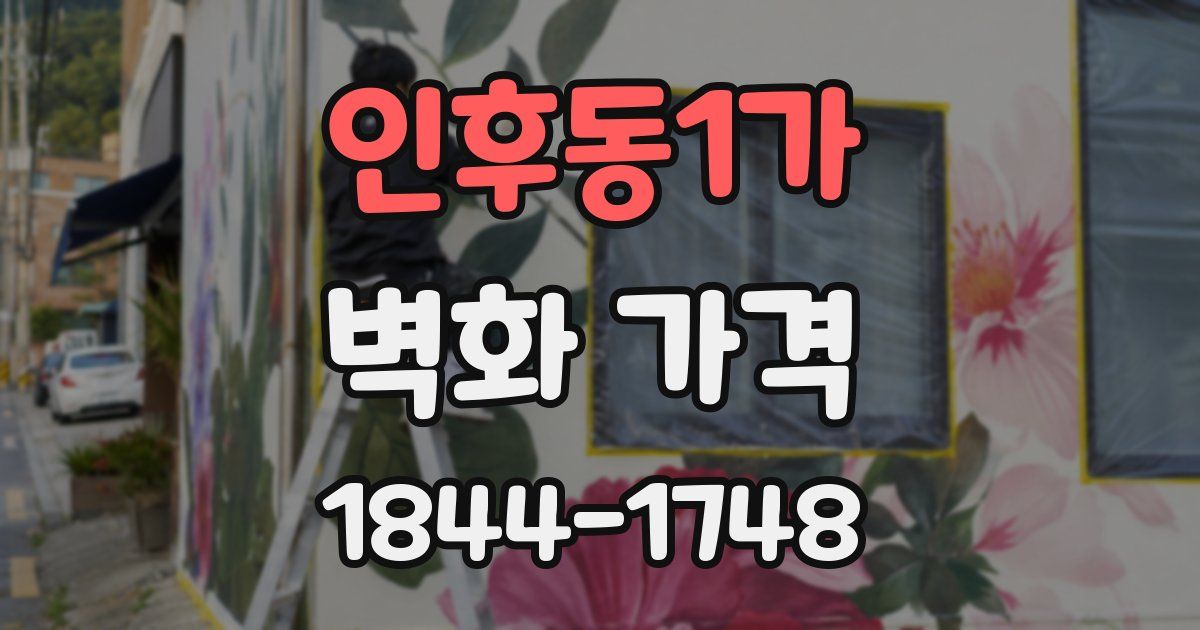인후동1가 벽화 가격