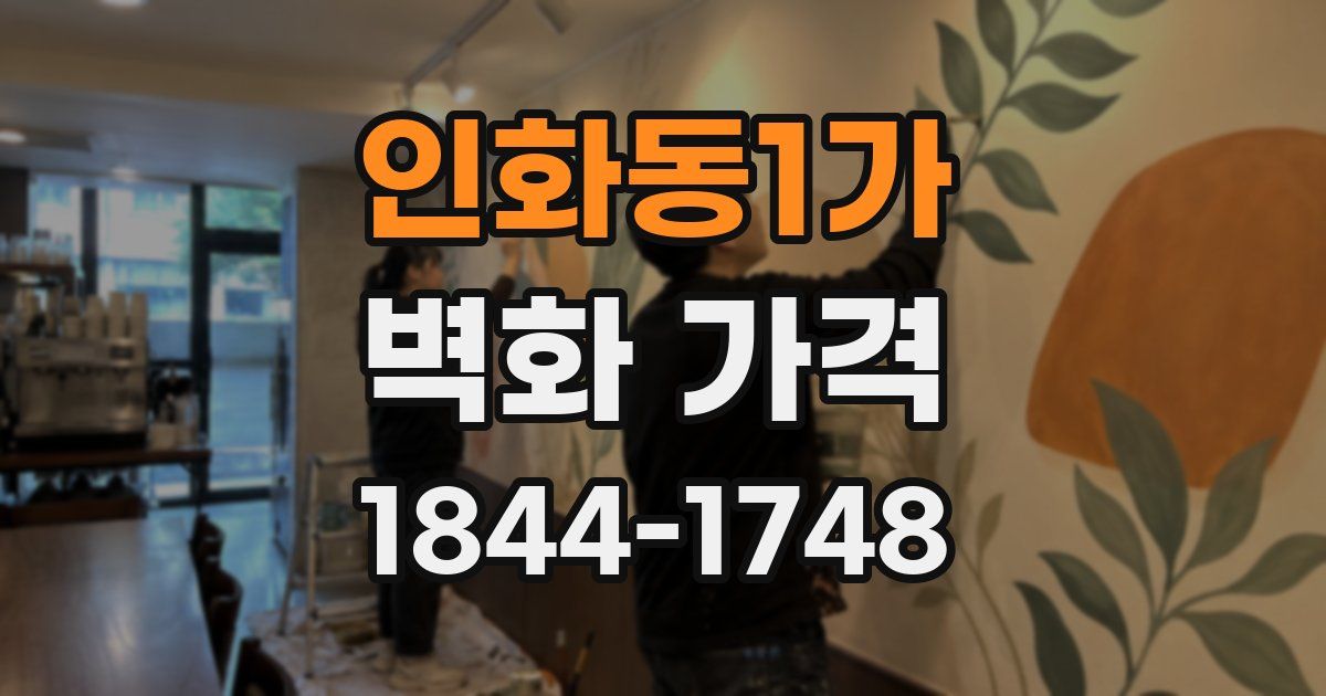 인화동1가 벽화 가격