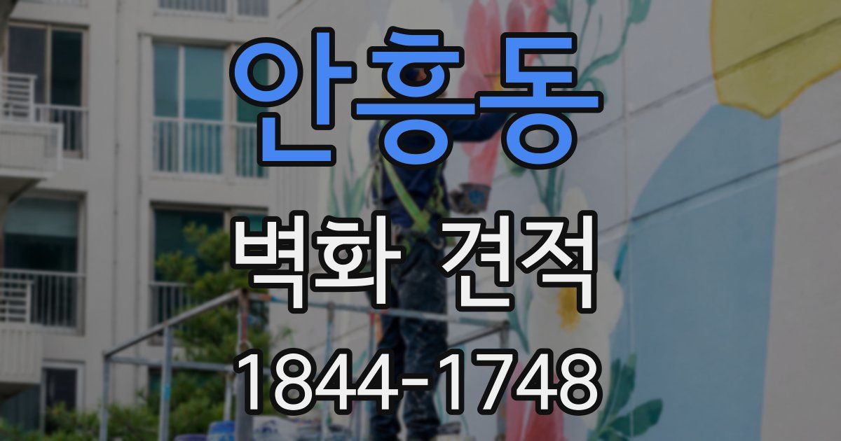 안흥동 벽화 견적