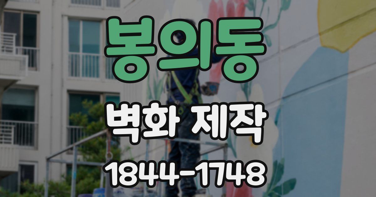 봉의동 벽화 제작