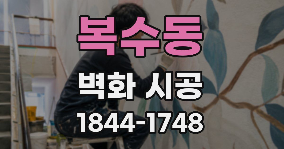 복수동 벽화 시공
