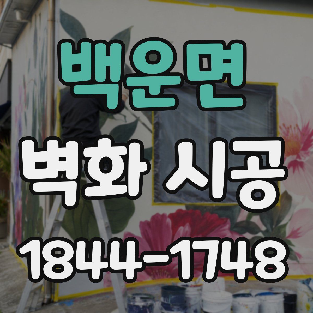 백운면 벽화 시공